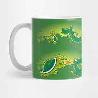 Turtle vs T-Rex Mug